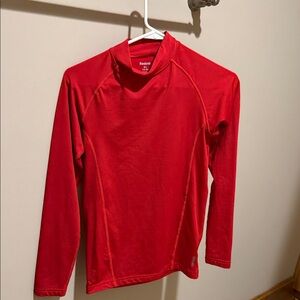 Reebok Red Performance Long Sleeve Turtleneck